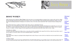 Desktop Screenshot of bossy-women.com
